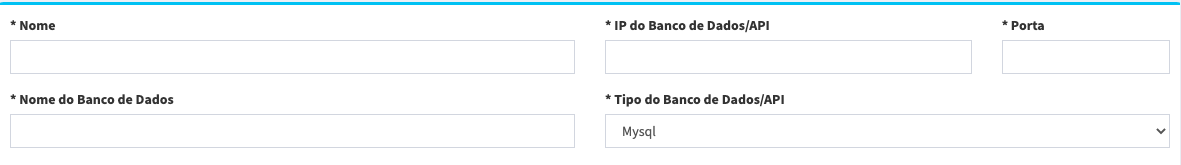 Informações de cadastro do banco-ip-porta